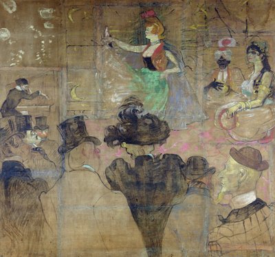 Dancing at the Moulin Rouge: La Goulue by Henri de Toulouse Lautrec